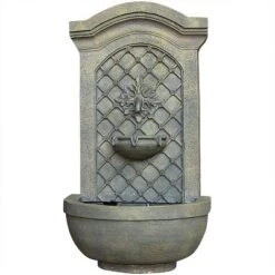 Sunnydaze Decor Sunnydaze 31"H Electric Polystone Rosette Leaf Outdoor Wall-Mount Water Fountain 11 Sunnydaze Decor Sunnydaze 31"H Electric Polystone Rosette Leaf Outdoor Wall-Mount Water Fountain -Garden Furniture Store GUEST 4bc1aa57 4944 4c2c 85bd bf4155c18146