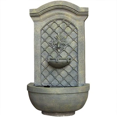 Sunnydaze Decor Sunnydaze 31"H Electric Polystone Rosette Leaf Outdoor Wall-Mount Water Fountain 5 Sunnydaze Decor Sunnydaze 31"H Electric Polystone Rosette Leaf Outdoor Wall-Mount Water Fountain - Image 5