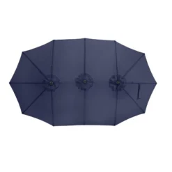 Extra Large Outdoor Umbrella - 15 Ft Double Patio Shade With Easy Hand Crank For Outdoor Furniture, Deck, Backyard, Or Pool By Pure Garden (Navy) 10 Extra Large Outdoor Umbrella - 15 Ft Double Patio Shade With Easy Hand Crank For Outdoor Furniture, Deck, Backyard, Or Pool By Pure Garden (Navy) -Garden Furniture Store GUEST 5153b0c0 ce1d 428e 92f4 cfe7978041b8