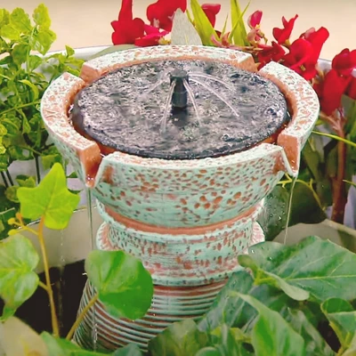 12.75" Pisa Instant Cordless Fountain Patina Copper - Bernini 6 12.75" Pisa Instant Cordless Fountain Patina Copper - Bernini - Image 6