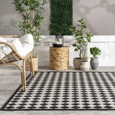 NuLOOM Valery Checkered Indoor/Outdoor Patio Area Rug 7 NuLOOM Valery Checkered Indoor/Outdoor Patio Area Rug - Image 7