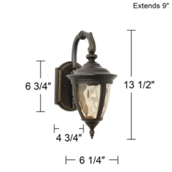John Timberland Vintage Outdoor Wall Light LED Fixtures Set Of 2 Bronze 13 1/2" Champagne Glass For Exterior House Porch Patio 13 John Timberland Vintage Outdoor Wall Light LED Fixtures Set Of 2 Bronze 13 1/2" Champagne Glass For Exterior House Porch Patio -Garden Furniture Store GUEST 5887038f d6d0 46ab 92d6 842b7e8df347