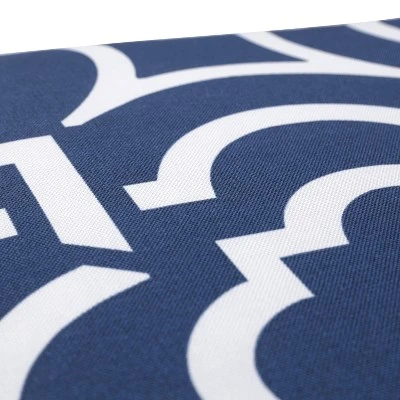 Carmody Outdoor Chaise Lounge Cushion Navy - Pillow Perfect 1 Carmody Outdoor Chaise Lounge Cushion Navy - Pillow Perfect