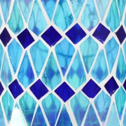 Sunnydaze Decor Sunnydaze Solar LED Outdoor Cool Blue Mosaic Lantern - 8.5" -Garden Furniture Store GUEST 59c1955a e2dc 4607 b601 ba7da94d7779