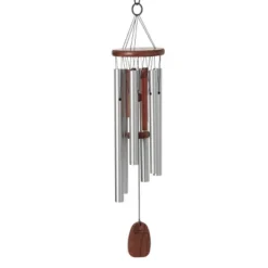 Woodstock Wind Chimes Signature Collection, Singing In The Rain Chime, 25'', Silver Wind Chime RAIN -Garden Furniture Store GUEST 5b517386 37a6 4a80 9098 d8a62c859a1b