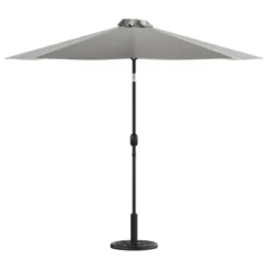 Emma And Oliver Bundled Set - 9 FT Round Umbrella & Universal Cement Waterproof Base -Garden Furniture Store GUEST 5e4cf0a6 9ba6 4e5f 8426 d8f33188c1b7