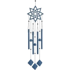 Dawhud Direct 36"H Spiral Mandala Garden Decor Wind Chime