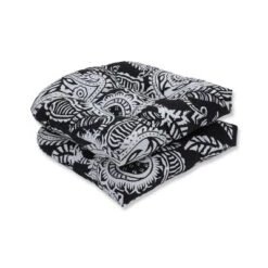 Set Of 2 Outdoor/Indoor Wicker Seat Cushions Addie - Pillow Perfect -Garden Furniture Store GUEST 5ec9a44c c326 49bd 9522 6965f72ad45e