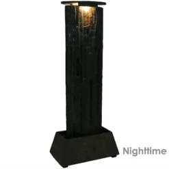 Sunnydaze Decor Sunnydaze 49"H Electric Natural Slate Tower Column Indoor/Outdoor Water Fountain With LED Light 13 Sunnydaze Decor Sunnydaze 49"H Electric Natural Slate Tower Column Indoor/Outdoor Water Fountain With LED Light -Garden Furniture Store GUEST 5fd72886 f179 4547 8f0a 49bc3a27e941