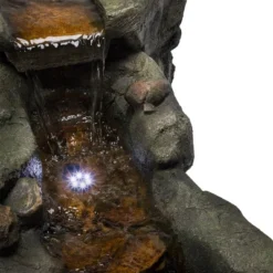 20" Rocky River Rapids Stone Resin Fountain With LED Lights Gray - Alpine Corporation 9 20" Rocky River Rapids Stone Resin Fountain With LED Lights Gray - Alpine Corporation -Garden Furniture Store GUEST 633b2029 2f54 42ec 9cf8 177fc9d7b859