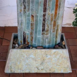 Sunnydaze Decor Sunnydaze 49"H Electric Natural Slate Tower Column Indoor/Outdoor Water Fountain With LED Light 10 Sunnydaze Decor Sunnydaze 49"H Electric Natural Slate Tower Column Indoor/Outdoor Water Fountain With LED Light -Garden Furniture Store GUEST 645ee126 6418 4394 a70a cba3aa5bd209