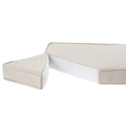 Sunbrella 48" X 19" X 3" Outdoor Corded Bench Cushion Charcoal Gray/Ivory 11 Sunbrella 48" X 19" X 3" Outdoor Corded Bench Cushion Charcoal Gray/Ivory -Garden Furniture Store GUEST 65886abe 2208 4e85 8d30 0d642ca672d2