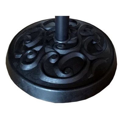 33Ibs Resin Outdoor Decorative Patio Umbrella Base Black - Wellfor 1 33Ibs Resin Outdoor Decorative Patio Umbrella Base Black - Wellfor
