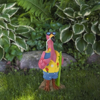 Northlight 11.5" Tropical Pink Flamingo Outdoor Garden Statue 1 Northlight 11.5" Tropical Pink Flamingo Outdoor Garden Statue