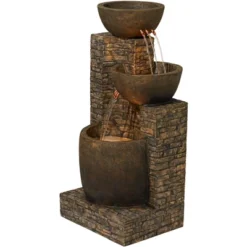 John Timberland Outdoor Floor Water Fountain Three Bowl Floor Cascade 35" For Yard Garden Lawn 13 John Timberland Outdoor Floor Water Fountain Three Bowl Floor Cascade 35" For Yard Garden Lawn -Garden Furniture Store GUEST 6a1c6678 5708 4817 9c4a 57e39ecd7c8f