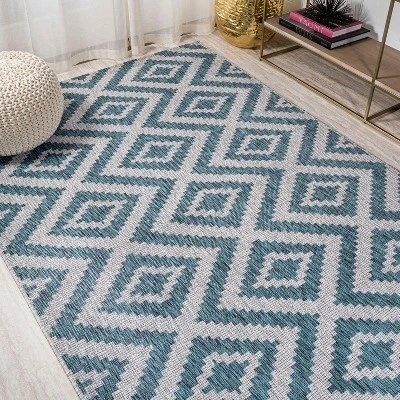 Sintra Diamond Indoor/Outdoor Area Rug - JONATHAN Y 11 Sintra Diamond Indoor/Outdoor Area Rug - JONATHAN Y - Image 11
