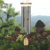 Woodstock Wind Chimes Signature Collection, Chimes Of Bali, 25'' Silver Wind Chime BWS