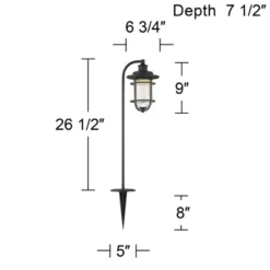 John Timberland Markham 26 1/2" High Textured Black LED Path Lights Set Of 2 11 John Timberland Markham 26 1/2" High Textured Black LED Path Lights Set Of 2 -Garden Furniture Store GUEST 6baa2bda 6f2d 47f9 bfe1 9cee78e5492c