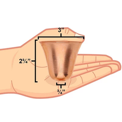 Marrgon Copper Rain Chain With Bell Style Cups For Gutter Downspout Replacement 1 Marrgon Copper Rain Chain With Bell Style Cups For Gutter Downspout Replacement