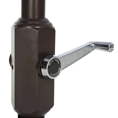 7.5' Square Zimmerman Market Umbrella Navy/White - Safavieh 4 7.5' Square Zimmerman Market Umbrella Navy/White - Safavieh - Image 4