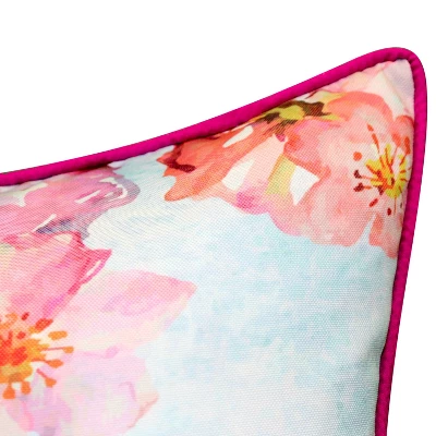 20" X 20" Reversible Birds Decorative Patio Throw Pillow - Edie@Home 4 20" X 20" Reversible Birds Decorative Patio Throw Pillow - Edie@Home - Image 4