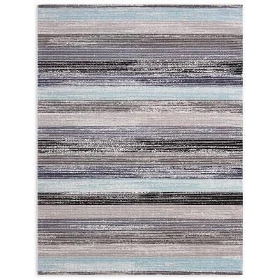7'9" X 10'2" New York Patio Sofia Estelle Indoor/Outdoor Rug Gray/Blue - Nicole Miller 1 7'9" X 10'2" New York Patio Sofia Estelle Indoor/Outdoor Rug Gray/Blue - Nicole Miller