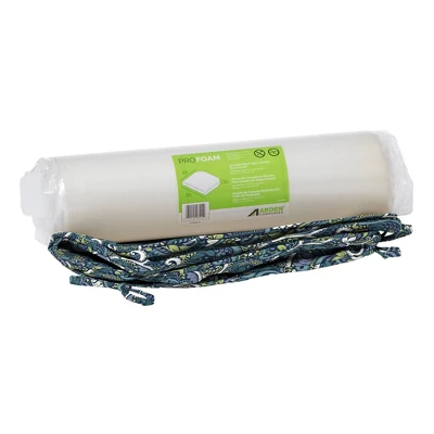 19" X 20" ProFoam Outdoor Rounded Back Seat Cushion Aurora Blue Damask - Arden Selections 2 19" X 20" ProFoam Outdoor Rounded Back Seat Cushion Aurora Blue Damask - Arden Selections - Image 2