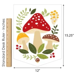 Big Dot Of Happiness Wild Mushrooms - Outdoor Home Decorations - Double-Sided Red Toadstool Decor And Party Garden Flag - 12 X 15.25 Inches -Garden Furniture Store GUEST 737f8c0d 8318 46d5 b8c2 c20238c22cc4