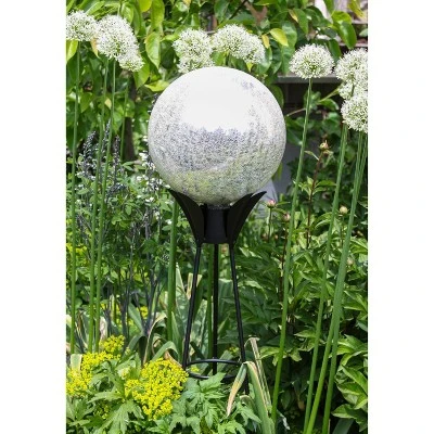 12" Decorative Reflecting Glass Gazing Globe Silver - Achla Designs 4 12" Decorative Reflecting Glass Gazing Globe Silver - Achla Designs - Image 4