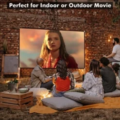 Costway 100'' Projector Screen W/ Stand 16:9 HD 4K Indoor Outdoor Projection Movie Screen -Garden Furniture Store GUEST 7495abe8 3d6c 4e20 ade1 6b535acdcc43