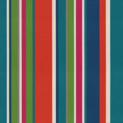 2pk Oversize St. Lucia Stripe Rectangular Throw Pillows Blue - Pillow Perfect