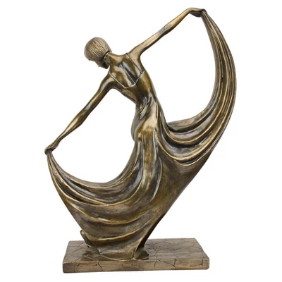 Design Toscano Mistress Of The Dance Art Deco Statue 3 Design Toscano Mistress Of The Dance Art Deco Statue - Image 3