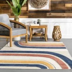 NuLOOM Katina Abstract Rainbow Indoor/Outdoor Patio Area Rug 15 NuLOOM Katina Abstract Rainbow Indoor/Outdoor Patio Area Rug -Garden Furniture Store GUEST 77d548fe 2375 4f86 934e 15c39c892725