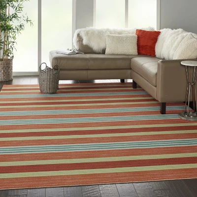 Waverly Sun N Shade SND71 Green/Teal Indoor/Outdoor Area Rug 8 Waverly Sun N Shade SND71 Green/Teal Indoor/Outdoor Area Rug - Image 8