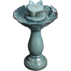 John Timberland Pleasant Pond Modern Bubbler Lotus Flower Outdoor Floor Water Fountain 25 1/4" For Yard Garden Patio Deck Porch House Exterior 11 John Timberland Pleasant Pond Modern Bubbler Lotus Flower Outdoor Floor Water Fountain 25 1/4" For Yard Garden Patio Deck Porch House Exterior -Garden Furniture Store GUEST 7966cbf7 59bd 40fb 97ca d5b0810102d3
