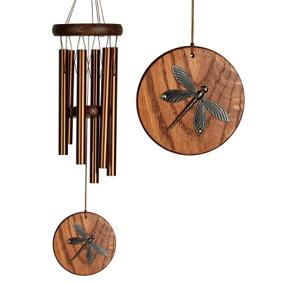 Woodstock Wind Chimes Signature Collection, Woodstock Habitats Chime, Teak 17'' Dragonfly Wind Chime HCTD 2 Woodstock Wind Chimes Signature Collection, Woodstock Habitats Chime, Teak 17'' Dragonfly Wind Chime HCTD - Image 2