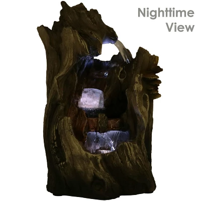 Sunnydaze Decor Sunnydaze Indoor Home Decorative Cascading Caves Waterfall Tabletop Water Fountain With LED Lights - 14" 2 Sunnydaze Decor Sunnydaze Indoor Home Decorative Cascading Caves Waterfall Tabletop Water Fountain With LED Lights - 14" - Image 2