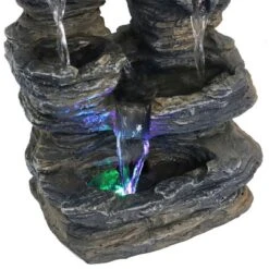 Sunnydaze Decor Sunnydaze Indoor Decorative Five Stream Rock Cavern Tabletop Water Fountain With Multi-Colored LED Lights - 13" -Garden Furniture Store GUEST 7d07816d 86ab 4343 8a48 e8bc0bddac81