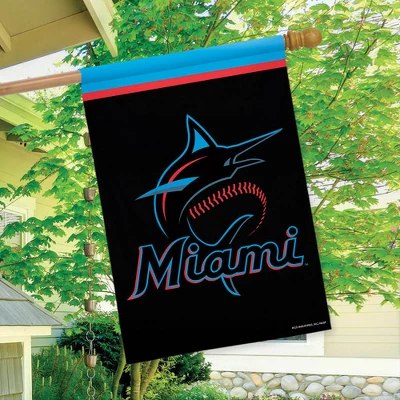 Briarwood Lane Miami Marlins House Flag MLB Licensed 28" X 40" 2 Briarwood Lane Miami Marlins House Flag MLB Licensed 28" X 40" - Image 2