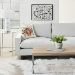 18"x18" Reversible Indoor/Outdoor Tiger And Chevron Print Square Throw Pillow - Mina Victory -Garden Furniture Store GUEST 8096a7be b44f 490d b346 cc4d7ed69049