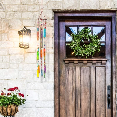 Beachcombers Colorful Glass Painted Sun Catcher Coastal Wind Chime Tropical Decor Ocean Decoration 1 Beachcombers Colorful Glass Painted Sun Catcher Coastal Wind Chime Tropical Decor Ocean Decoration