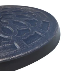 Outsunny 17" 26 Lbs Round Resin Umbrella Base Stand Market Parasol Holder With Beautiful Decorative Pattern For Φ1.5" Φ1.89" Pole For Backyard Bronze -Garden Furniture Store GUEST 81437a5d f58b 4a69 a916 7b660b7a2907