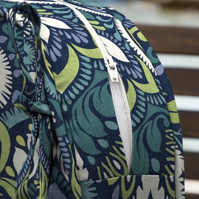 19" X 20" ProFoam Outdoor Rounded Back Seat Cushion Aurora Blue Damask - Arden Selections 6 19" X 20" ProFoam Outdoor Rounded Back Seat Cushion Aurora Blue Damask - Arden Selections - Image 6