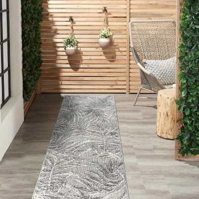 World Rug Gallery Bahama Palm Frond Floral Indoor/Outdoor Area Rug 5 World Rug Gallery Bahama Palm Frond Floral Indoor/Outdoor Area Rug - Image 5