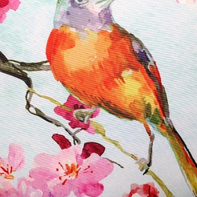 20" X 20" Reversible Birds Decorative Patio Throw Pillow - Edie@Home 2 20" X 20" Reversible Birds Decorative Patio Throw Pillow - Edie@Home - Image 2