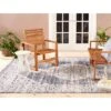 Sofia Magnolia 5'3" X 7'2" Outdoor Patio Rug Navy Blue - Nicole Miller