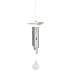 Woodstock Wind Chimes For Outside, Garden Décor, Outdoor & Patio Décor, Woodstock White Marble Chime Silver Wind Chimes -Garden Furniture Store GUEST 88ea6075 4946 4ef9 9d64 45829f8b346f