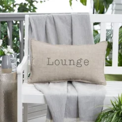 Indoor/Outdoor Lounge Embroidered Lumbar Throw Pillow - Sorra Home -Garden Furniture Store GUEST 8b7ad073 d90c 4a64 8fc9 23736b5ebc88