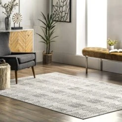 NuLOOM Valerie Textured Geometric Indoor/Outdoor Patio Area Rug