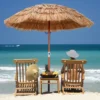 Costway Patio 6FT Tropical Thatched Tiki Beach Umbrella Portable Outdoor Market Tilt